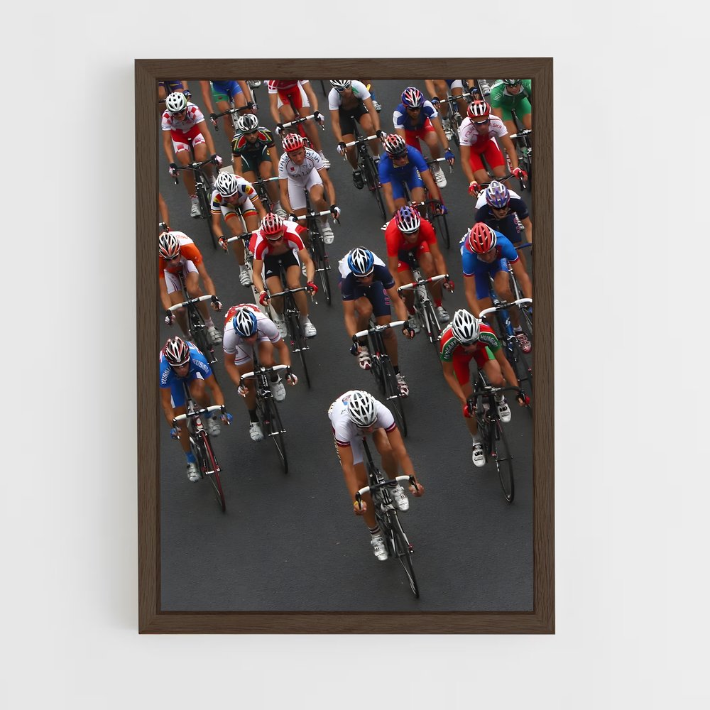 Poster Cyclistes en Piste – affiche Cyclisme (vue 5)